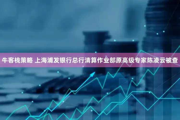 牛客栈策略 上海浦发银行总行清算作业部原高级专家陈凌云被查